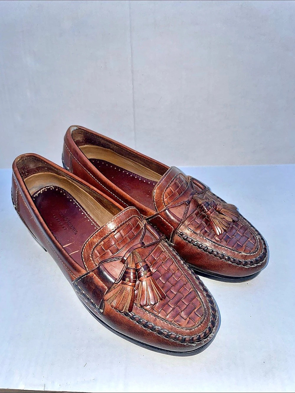 Johnston & Murthy Brown Tassel Loafers US 10.5 Men’s